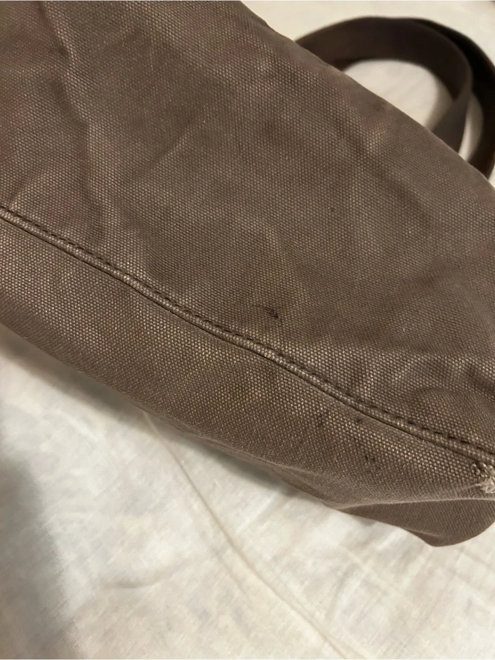 Abercrombie & Fitch Ragged Brown Canvas Tote Bag